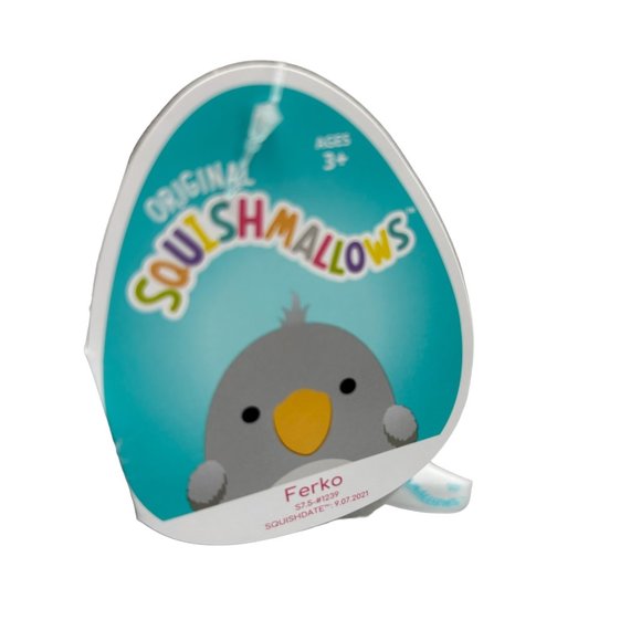 Squishmallow Ferko the Shoebill Crane Stork 8" Gray Soft Plush Stuffed Toy - Picture 5 of 7